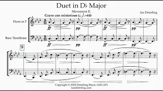 Duet in D-Flat Major for Horn and Bass Trombone: Grave con misterioso