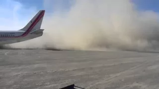 Taxiing in a sand pit...North cargo ops.