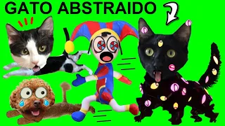 GATO ES ABSTRAIDO por KAUFMO y Pomni escapa?! The Amazing Digital Circus vs gatitos Luna y Estrella