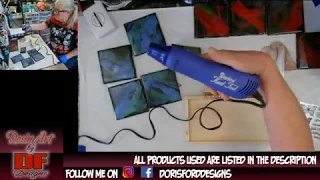 #123 Heat Embossing Some Resin Tiles | Resin Art | Resin Tutorial | Resin For Beginners