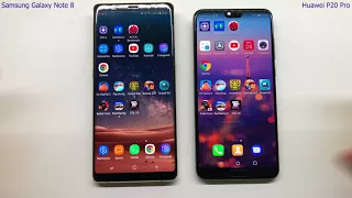 Huawei P20 Pro vs Samsung Galaxy Note 8 - SPEED TEST + multitasking - Which is faster!?