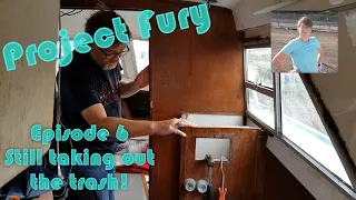 Removing, cleaning and installing the last window - Project Fury Boat Restoration Project Episode 6