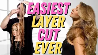 Get Gorgeous Volume with an Easy Long Layered Haircut | Step-by-Step Tutorial