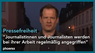 Pressefreiheit: Mika Beuster (Deutscher Journalistenverband) zur Arbeit deutscher Journalisten