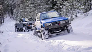 Solid Axle Toyota's in Snow!