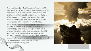 Challenges to the Nuclear Non-proliferation Treaty