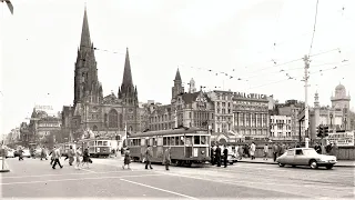 Historical Images : Iconic Melbourne Trams (1880-1980) Australia