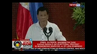 Pres. Duterte, magbibitiw daw kapag nanalo sa electoral protest si Marcos laban kay VP Robredo