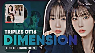 tripleS (OT16) - ‘Dimension (LOVElution&EVOLution ver.)ʼ | Line Distribution