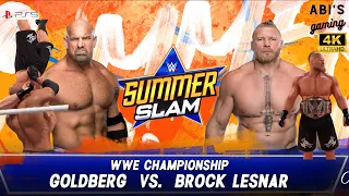 Goldberg vs Brock Lesnar - WWE championship match! WWE 2k22