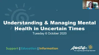 Understanding & Managing Mental Health in Uncertain Times | Aware