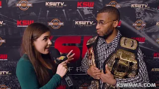 Le Champ Champ Salahdine Parnasse réagit à sa victoire à KSW 76