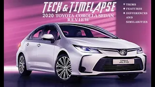 Toyota Corolla 2020 In-depth Review and Comparison | L, LE, XLE, SE, XSE, Hybrid