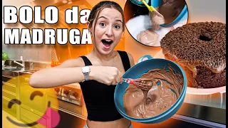 ROTINA DA MADRUGADA | FIZ UM BOLO DE CHOCOLATE NA MADRUGA