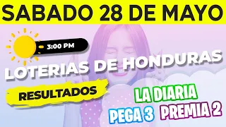 Sorteo 3PM Loto Honduras, La Diaria, Pega 3, Premia 2, Sábado 28 de Mayo del 2022 | Ganador 😱🤑💰💵