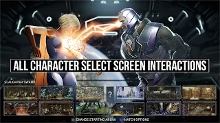 Injustice 2: All Character Select Screen Interactions