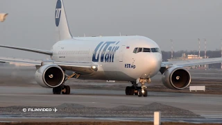 ✈Боинг взлетает без закрылков . Аэропорт Внуково