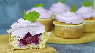 HEALTHY cottage cheese cupcakes! LOW-CALORIE healthy recipe WITHOUT SUGAR! Healthy food! Subtitles