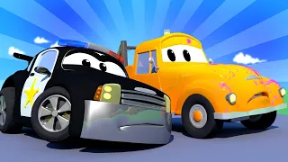 Der Streifenwagen in Autopolis -  Das Rast Jemand Durch Car City! - Cartoons für Kinder 🚓 🚒