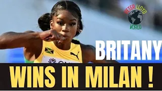 BRITANY ANDERSON WINS HER 100M HURDLES SEASON OPENER IN ITALY !!!