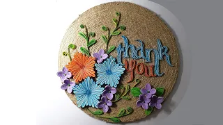 "Thank you" is made with quilling - "Thank you" làm bằng giấy xoắn #quilling #thankyou #quilling3d
