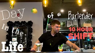 DAY IN THE LIFE OF A BARTENDER 🥃🍊 + 10 Hour Shift 🕝🔥 {Awesome Bar Vlog}
