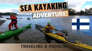 Kayak travel to FINLAND - amazing sea kayaking day & paddling adventure in the Inkoo archipelago