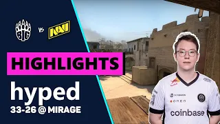 🔥 hyped HIGHLIGHTS (33/26) BIG vs NAVI (mirage) @ IEM Rio 2023 / CSGO POV / Apr 19, 2023