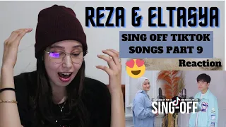 REZA - SING-OFF TIKTOK SONGS PART 9 vs ELTASYA NATASHA | REACTION!!