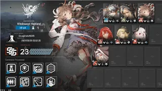 Arknights en Global cc#3 Cinder risk lvl 23 max day1 risk (practice for risk 33 team)