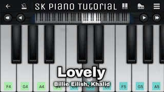 LOVELY (from Billie Eilish, Khalid) - Piano Tutorial