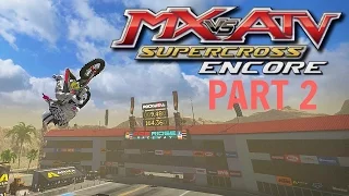 MX vs ATV Supercross Encore! - Gameplay/Walkthrough - Part 2 - Rhythm Straight Riding!