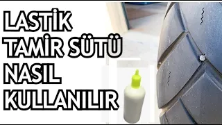 Lastik Sütü Lastik Tamir İlacını Motosiklet Lastiğine Uygulama