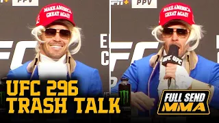 BEST TRASH TALK MOMENTS FROM UFC 296 PRESS CONFERENCE (HILARIOUS)