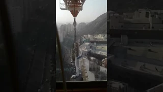 Tower crane working