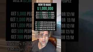 How To Make 1 Million Dollars! #shorts