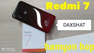 REDMI 7 TO'LLIQ SHARH (OBZOR) #REDMI7UZBEKTILIDA #UZBEKCHA #TEXNOUZ #EGAMOV REDMI 7 haqida malumot