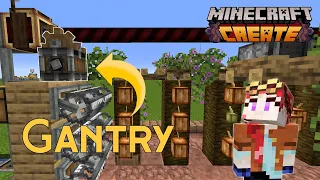 Minecraft Create Mod (1.20.1): How to Use the Gantry. FULLY AUTOMATIC  Cocoa Bean Farm Tutorial.