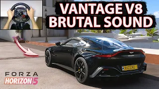 Aston Martin Vantage - Forza Horizon 5 Gameplay | Logitech G29