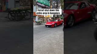 This Ferrari shutdown entire Bangalore. 🤯😱🇮🇳 #india