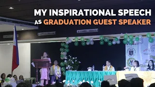 Inspirational Speech as Graduation Guest Speaker