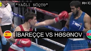 "YAĞLI NÖQTƏ".Malik Həsənov(AZE) vs Oiye İbareççe(SPA). #nokaut #boxing #boks #motivasiya #mma #baki