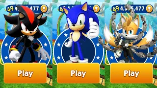 Sonic Dash - Sonic vs Shadow vs Nine Tails vs All Bosses Zazz Eggman - All Characters Unlocked