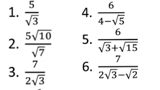 cara merasionalkan bentuk akar