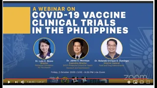 Webinar PH COVID 19 Vaccine Clinical Trials