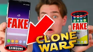 Fake Galaxy S9+ Clone vs Fake iPhone X Clone