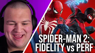 Marvel's Spider-Man 2 PS5: Performance Mode vs Fidelity Mode - What's The Difference?