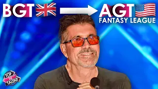 Top 5 BEST BGT Acts on AGT Fantasy!