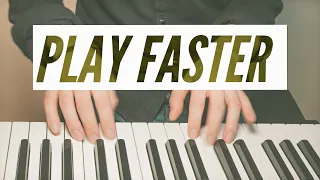 How to play faster on piano for beginners // 5 Tips