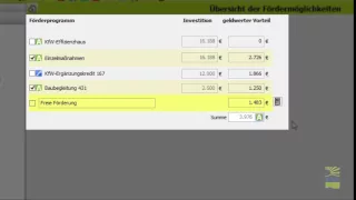 EVEBI Lernvideo: Förderrechner KfW-Programme